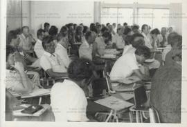 Encontro Estadual de Trabalhadores Rurais do PT-RS (Ijuí-RS, 19 e 20 dez. 1981). / Crédito: Autor...