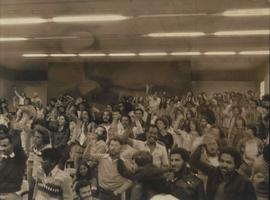 Conferência Nacional por Sindicatos Livres, 1a (Local desconhecido, 16 dez. 1979). / Crédito: Flá...