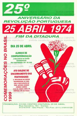 25 Aniversário da Revolução Portuguesa  (São Paulo (SP), 25-04-1999).