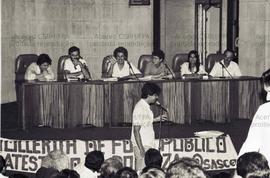 Assembleia do Sindicato dos Médicos de São Paulo (São Paulo-SP, 26 nov. 1985). Crédito: Vera Jursys
