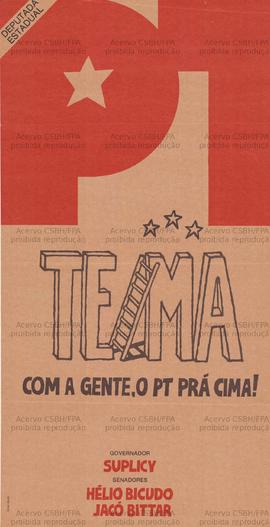 Telma, com a gente, o PT pra cima!. (1986, São Paulo (SP)).