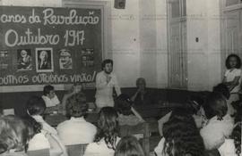 Seminário pelos 64 anos da Revolução Russa, organizado pela tendência O Trabalho (Porto Alegre-RS, 7 nov. 1981). / Crédito: Autoria desconhecida.