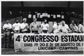 Congresso Estadual da CUT São Paulo, 4o. (Campinas-SP, 19 a 21 ago. 1988). / Crédito: Anselmo Piccardi