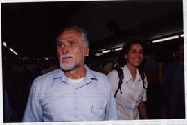 Atividade da candidatura &quot;Genoino Governador&quot; (PT) no metrô de São Paulo nas eleições de 2002 (São Paulo-SP, 2002) / Crédito: Cesar Hideiti Ogata