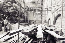 Reconstrução do Teatro Oficina (São Paulo-SP, jan. 1987). Crédito: Vera Jursys