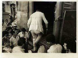 Elei&ccedil;&otilde;es no Sindicato dos Metal&uacute;rgicos de S&atilde;o Paulo (S&atilde;o Paulo-SP, [jul.] 1981). / Cr&eacute;dito: Jesus...