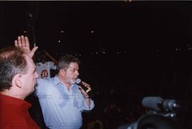 Comício da candidatura &quot;Lula Presidente&quot; (PT) nas eleições de 2002 (Aracajú-SE, 2002) / Crédito: Autoria desconhecida