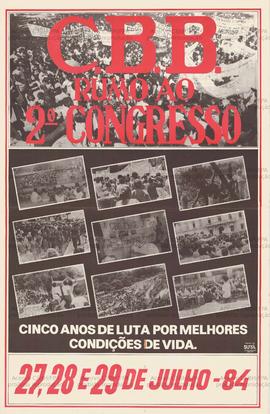 CBB: Rumo ao 2o. Congresso [B] (São Paulo (SP), 27-29/07/1984).