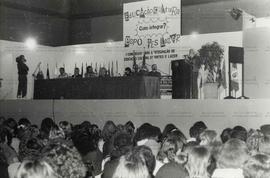 1o. Congresso para a integração de Educação, Cultura e Lazer, no Pavilhão Vera Cruz (São Bernardo do Campo-SP, jul. 1991). / Crédito: Autoria desconhecida