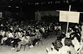 Reunião do Comando dos bancários do Banco do Brasil (Local desconhecido, 19 jun. 1983). / Crédito...