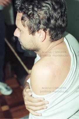 Evento não identificado [Assassinato em frente ao Edifício Santa Lúcia] (São Paulo-SP, [1997?]). Crédito: Vera Jursys