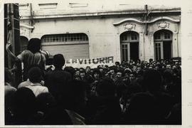 Greve dos metalúrgicos de São Paulo (São Paulo-SP, [14 out. a 8 nov.] 1979). / Crédito: Jesus Carlos.