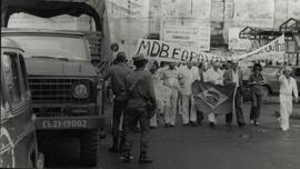 Manifestação do MDB nas comemorações do dia da Independência da Bahia (Salvador-BA, 2 jul. 1978). / Crédito: Roberto Gaguinho.