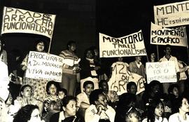Manifestação dos servidores públicos de São Paulo (São Paulo-SP, 17 jun. 1983). / Crédito: Lau Polinesio.