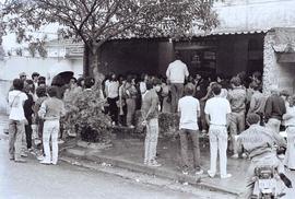 Greve dos metalúrgicos de Santo André (Santo André-SP, 11 a 18 abr. 1985). Crédito: Vera Jursys
