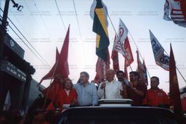 Atividade da candidatura &quot;Lula Presidente&quot; (PT) nas eleições de 2002 (Recife-PE, 2002) / Crédito: Autoria desconhecida