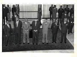 Posse de ministros no Palácio do Planalto (Brasília-DF, 8 out. 1992).  / Crédito: Lula Marques/Fo...
