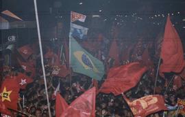 Comício da candidatura &quot;Lula Presidente&quot; (PT) nas eleições de 2002 (Belém-PA, 2002) / C...