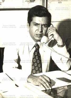 Retrato de Almir Pazzianoto, advogado trabalhista (Local desconhecido, [1978?]). / Crédito: Autoria desconhecida.