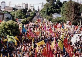 Comício de encerramento da campanha Pepe prefeito nas eleições de 1996 (Caxias do Sul-RS, 17 nov....