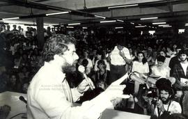 Visita da candidatura “Lula Presidente” nas eleições de 1989 (Vitória-ES,26 abr. 1989). / Crédito...
