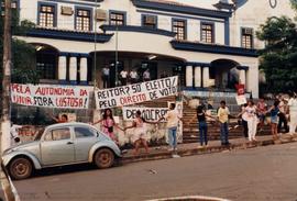 Movimento Estudantil da UNIR (Local desconhecido, 1988). / Crédito: Autoria desconhecida