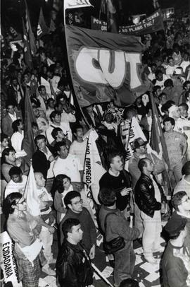 Passeata da CUT (São Paulo-SP, 25 ago. 1994). / Crédito: Roberto Parizotti