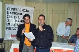 Conferência Nacional Contra a Desregulamentação e em Defesa dos Direitos Trabalhistas (São Paulo-SP, [2001?]). Crédito: Vera Jursys