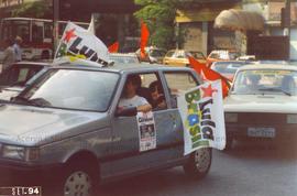 Evento não identificado [candidatura “Lula Presidente” (PT) nas eleições de 1994] (São Paulo-SP, 1994). / Crédito: Autoria desconhecida