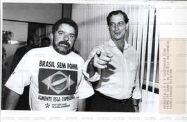 Lula e o Ciro Ferreira Gomes no Palácio do Cambeba (Fortaleza-CE, Data desconhecida). / Crédito: Evandro Teixeira