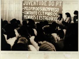 Encontro Estadual de Jovens do PT, 1o (São Paulo, 28 jun. 1981). / Crédito: Mário Dalcendio Junior.