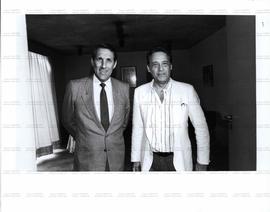 Retrato de Fernando Henrique Cardoso e Orestes Quércia ([São Paulo-SP?], 19 jan. 1987). / Crédito...