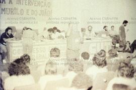 Congresso da fundação da CUT-SP, no Sindicato dos Químicos e Plásticos de São Paulo (São Paulo-SP...