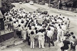 Ato dos médicos frente ao Palácio Bandeirantes, durante a greve da categoria (São Paulo-SP, 26 no...