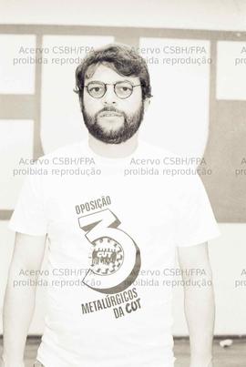 Retratos da Chapa 3 ao Sindicato dos Metalúrgicos de São Paulo (São Paulo-SP, mai. 1987). Crédito...