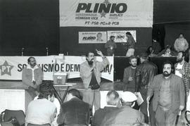 Evento não identificado [Candidatura “Plinio Governador” nas eleições de 1990?] (São Paulo-SP, 1990). / Crédito: Autoria desconhecida/Agência Fóton