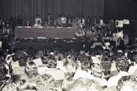 Debate entre candidatos ao governo do Estado de São Paulo, realizado no TUCA (São Paulo-SP, 1982)...