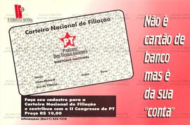 Não é cartão de banco, mas é da sua “conta”. (1999, Brasil).