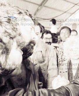 Caminhada e comício da candidatura “Lula Presidente” (PT) na Praça da Sé, nas eleições de 1989 (S...