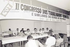 Congresso do Departamento dos Químicos da CUT-SP, 2º (Local desconhecido, 20-22 abr. 1990). Crédi...