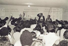 Lançamento do Comitê de campanha do PT nas eleições de 1982 (São Bernardo do Campo-SP, 1982). Cré...