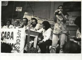 Assembleia da APEOESP (São Paulo-SP, mar. 1982). / Crédito: Vera Lúcia.
