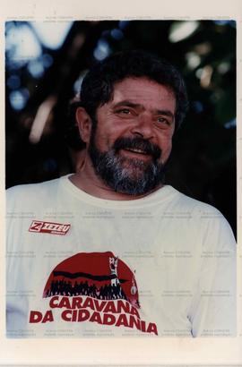Retrato de Lula durante Caravana da Cidadania no Vale do São Francisco (Local desconhecido, jul. 1994). / Crédito: Clóvis Ferreira.