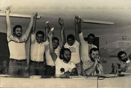 Congresso de Fundação da CUT no ABC paulista (São Paulo, out. 1983). / Crédito: Lau Polinesio.