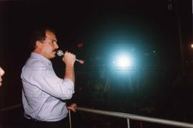 Comício da candidatura &quot;Lula Presidente&quot; (PT) nas eleições de 2002, no Anhembí (São Paulo-SP, 2002) / Crédito: Autoria desconhecida