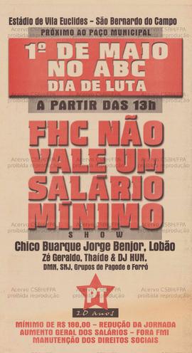 1o. de Maio no ABC dia de luta. (01-05-2000, São Bernardo do Campo (SP)).