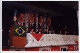 Atividade da candidatura &quot;Genoino Governador&quot; (PT) com prefeitos do ABC Paulista no [se...