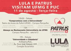 Lula e Patrus visitam UFMG e PUC. (1998, Minas Gerais (Estado)).