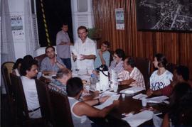 Reunião do Conselho de Urbanismo e Meio ambiente (Angra dos Reis-RJ, 1994). / Crédito: Autoria desconhecida