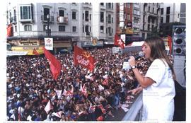 [Festa de Comemoração do 1o. de Maio, no Anhangabau (São Paulo-SP, 1 mai. 2001).?] / Crédito: Autoria desconhecida